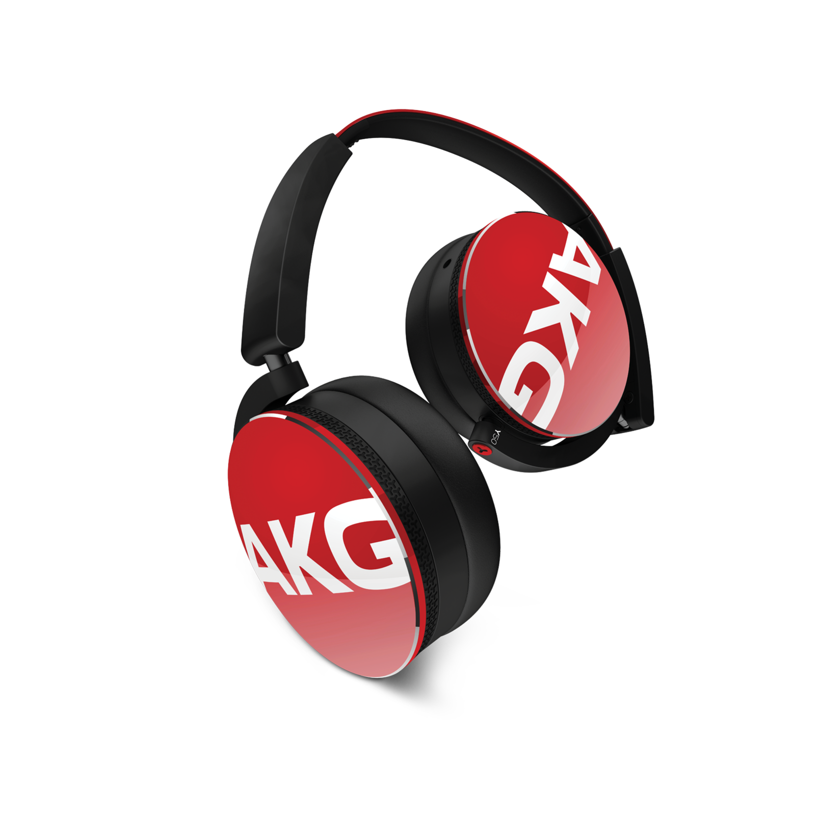 Y50 - Red - On-ear headphones with leyu乐鱼体育官网-quality sound, smart styling, snug fit and detachable cable with in-line remote/mic - Hero