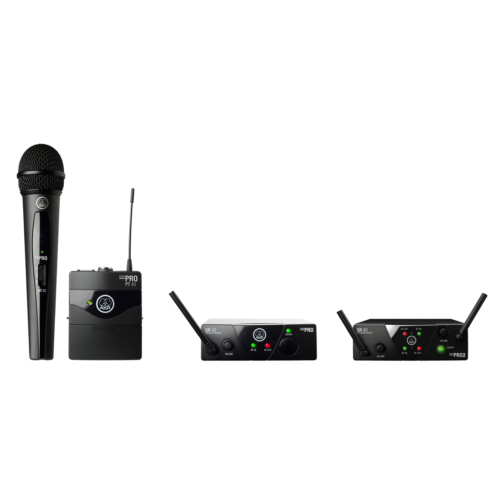 WMS40 Mini - Black - Professional plug&play wireless system - Hero