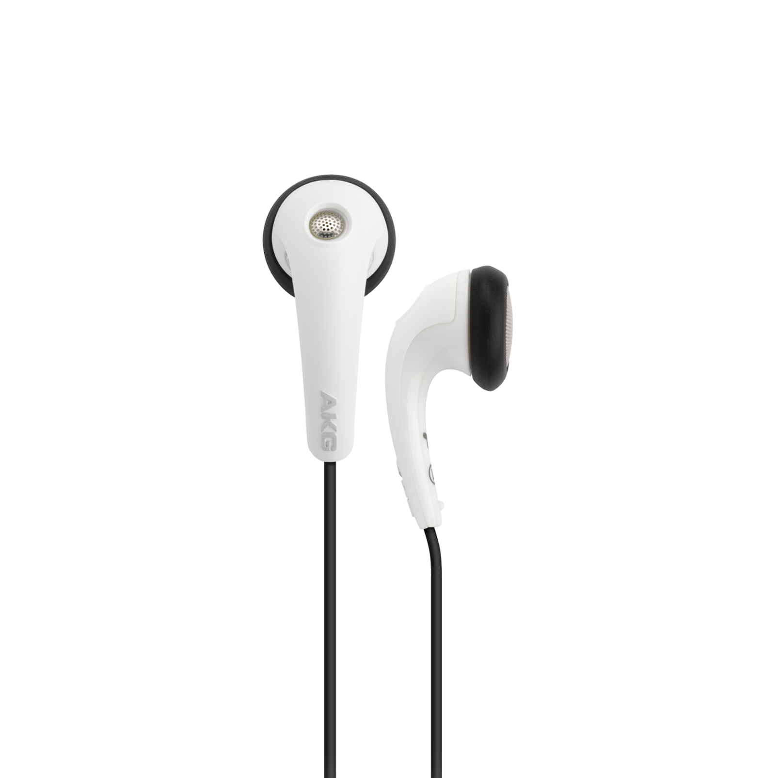 Y 16A - White - Stereo in-ear headset with microphone and remote - Hero